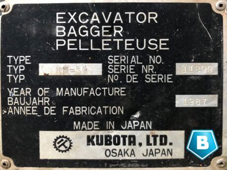 Kubota KH50 Minibagger Gummiketten